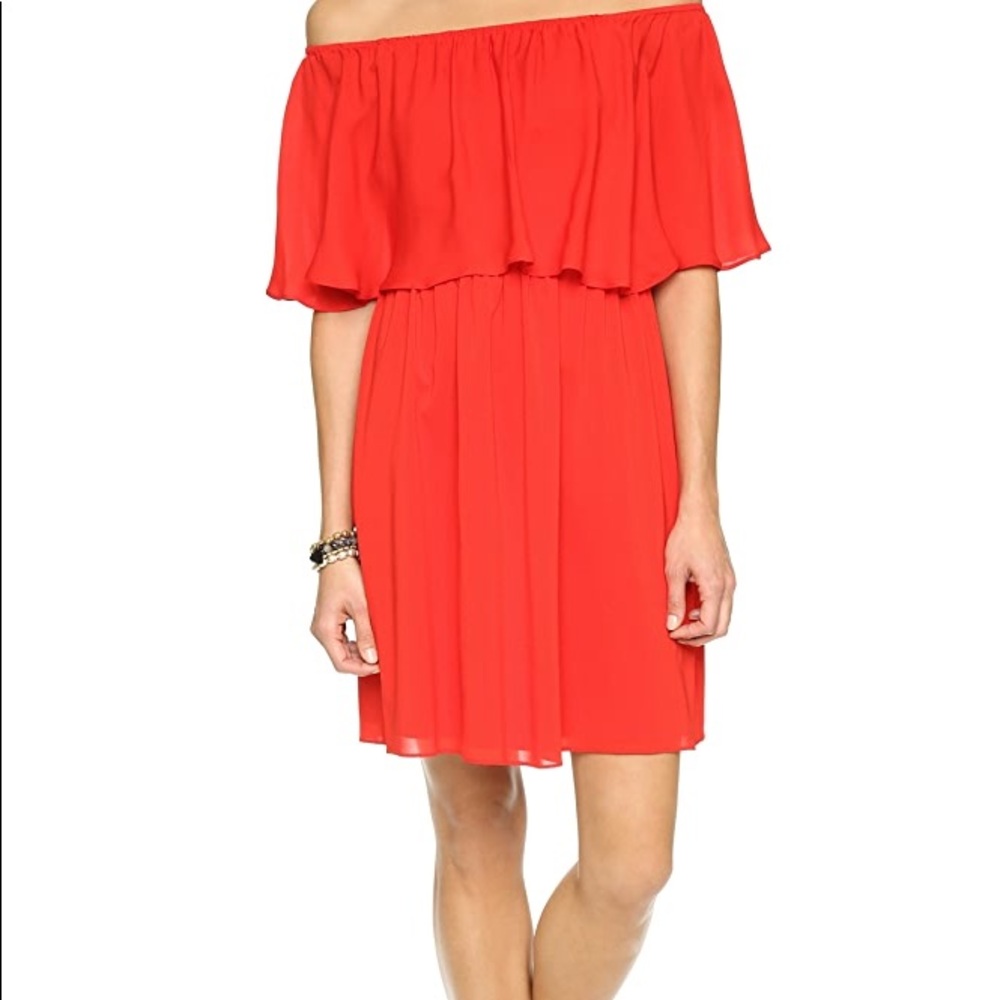 alice + olivia: Shari Off Shoulder Dress 💃🏼 Sz:M - Picture 7 of 8